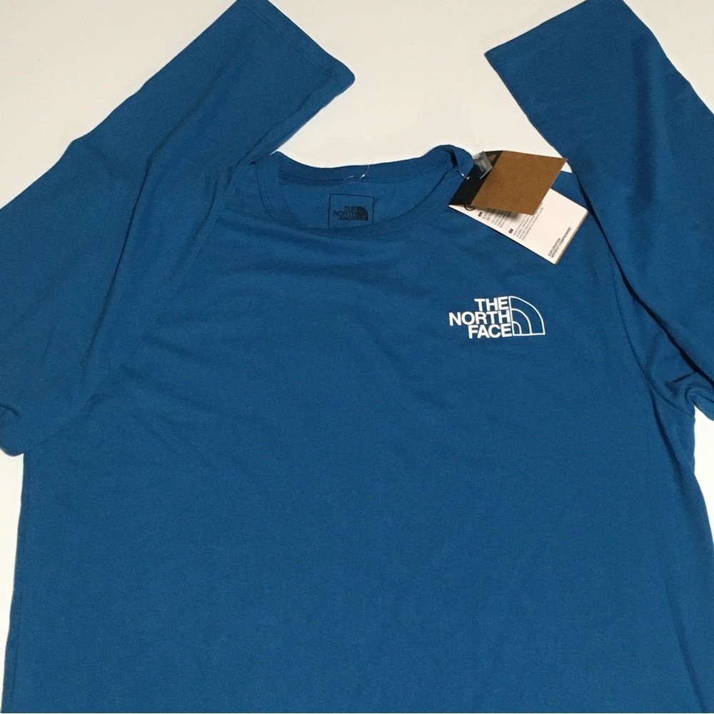 The North Face Long-Sleeve (L/S) Trail Tee T-Shirt Mens Sz L 50/50 Blue NEW NWT - Picture 2 of 8